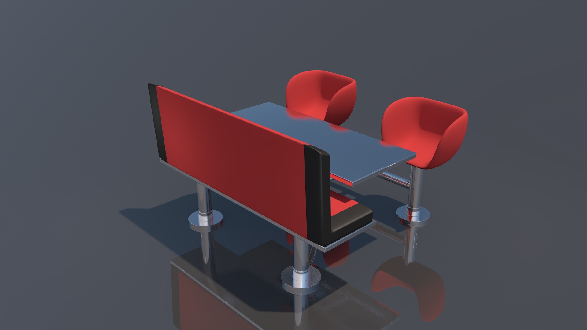 Restaurant Furniture 3D model_5