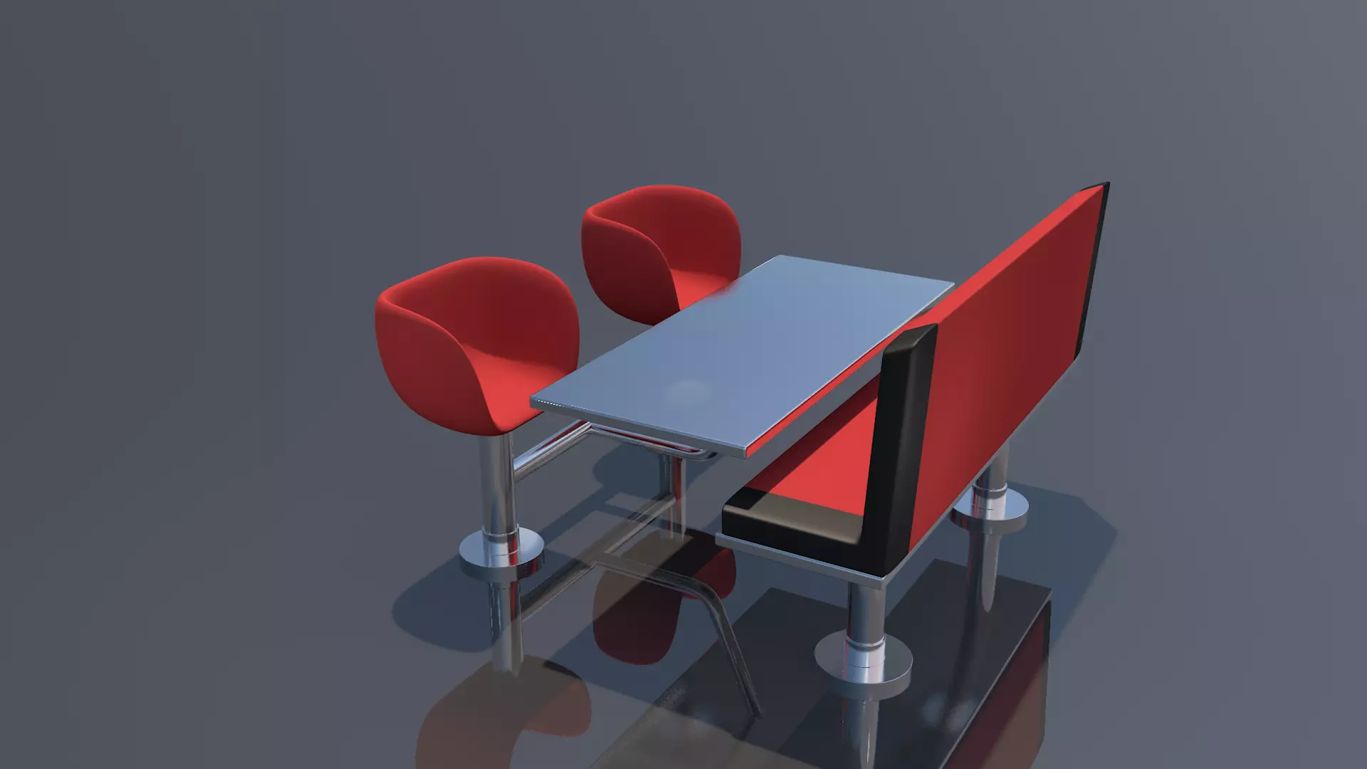 Restaurant Furniture 3D model_0