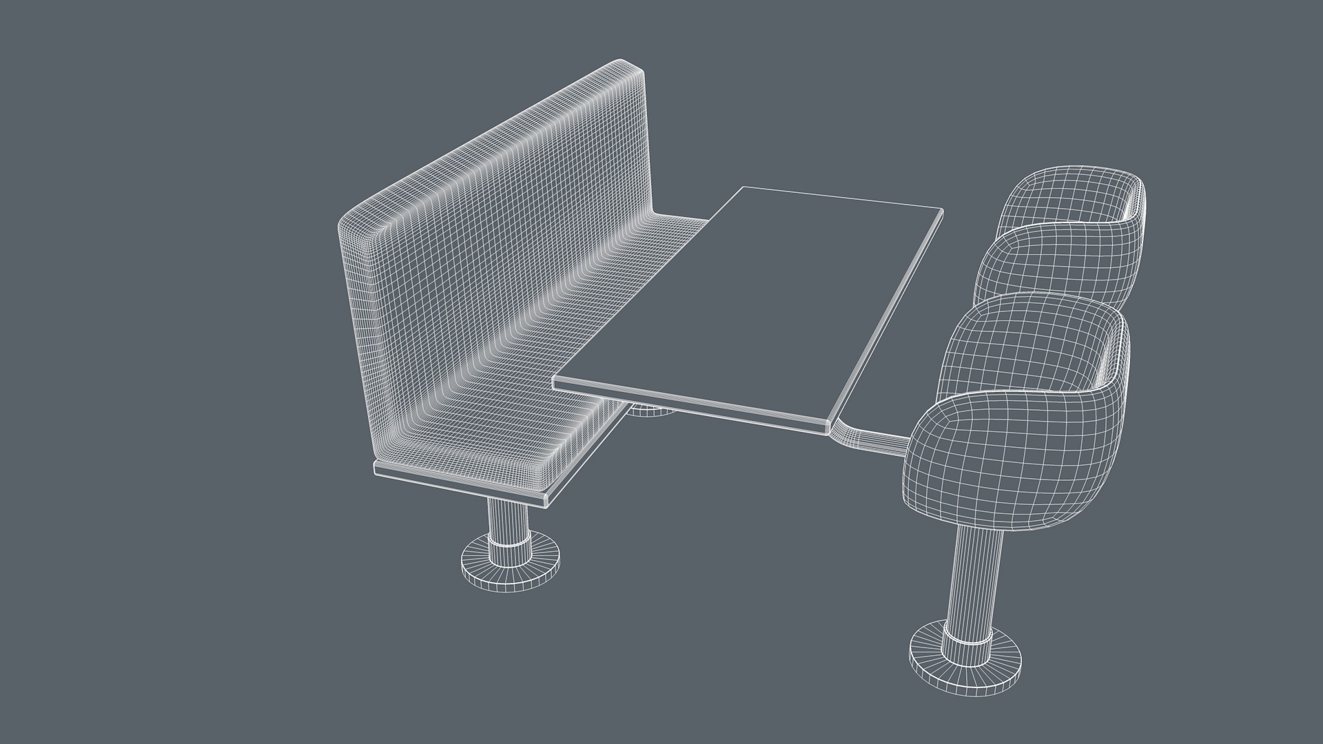 Restaurant Furniture 3D model_19