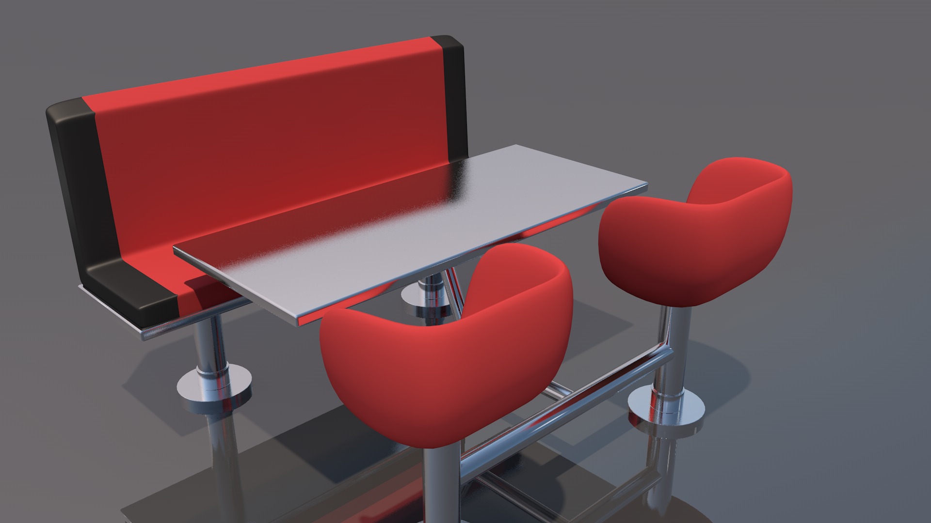 Restaurant Furniture 3D model_8