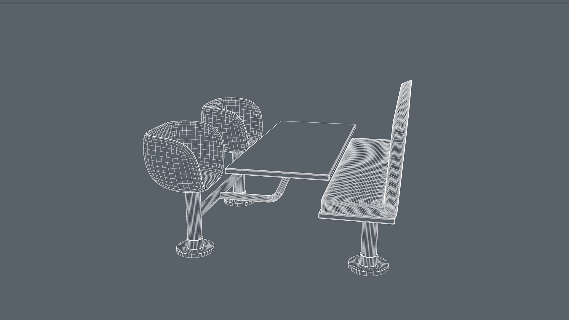 Restaurant Furniture 3D model_11