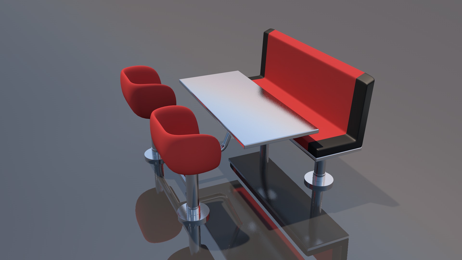 Restaurant Furniture 3D model_2