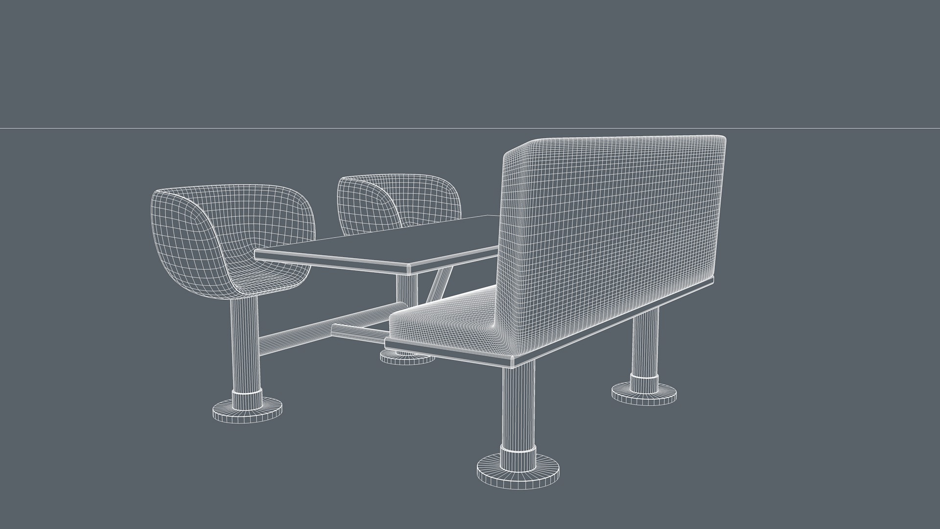 Restaurant Furniture 3D model_14