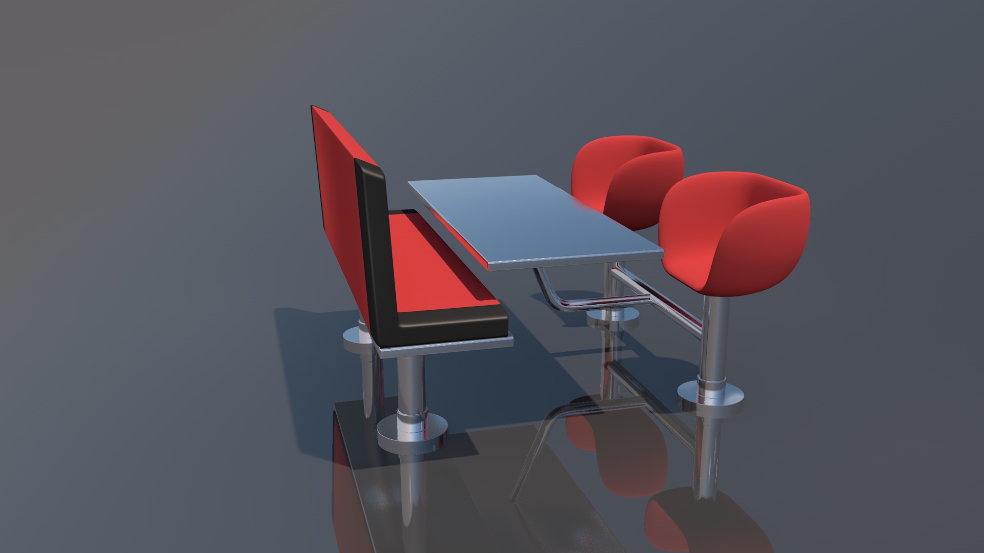 Restaurant Furniture 3D model_6