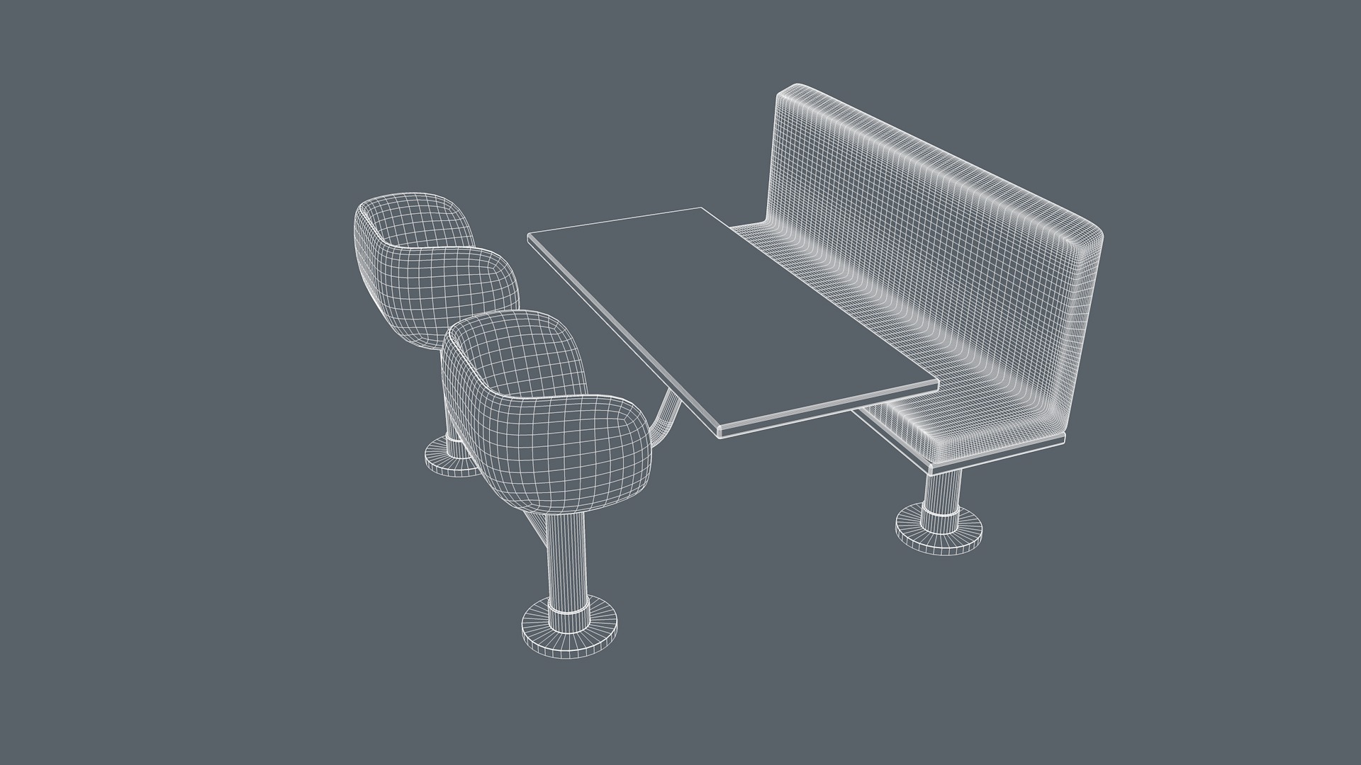 Restaurant Furniture 3D model_12