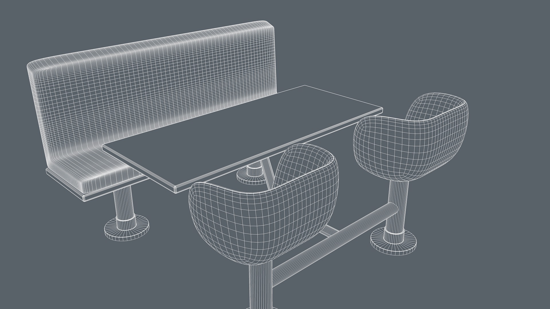 Restaurant Furniture 3D model_18