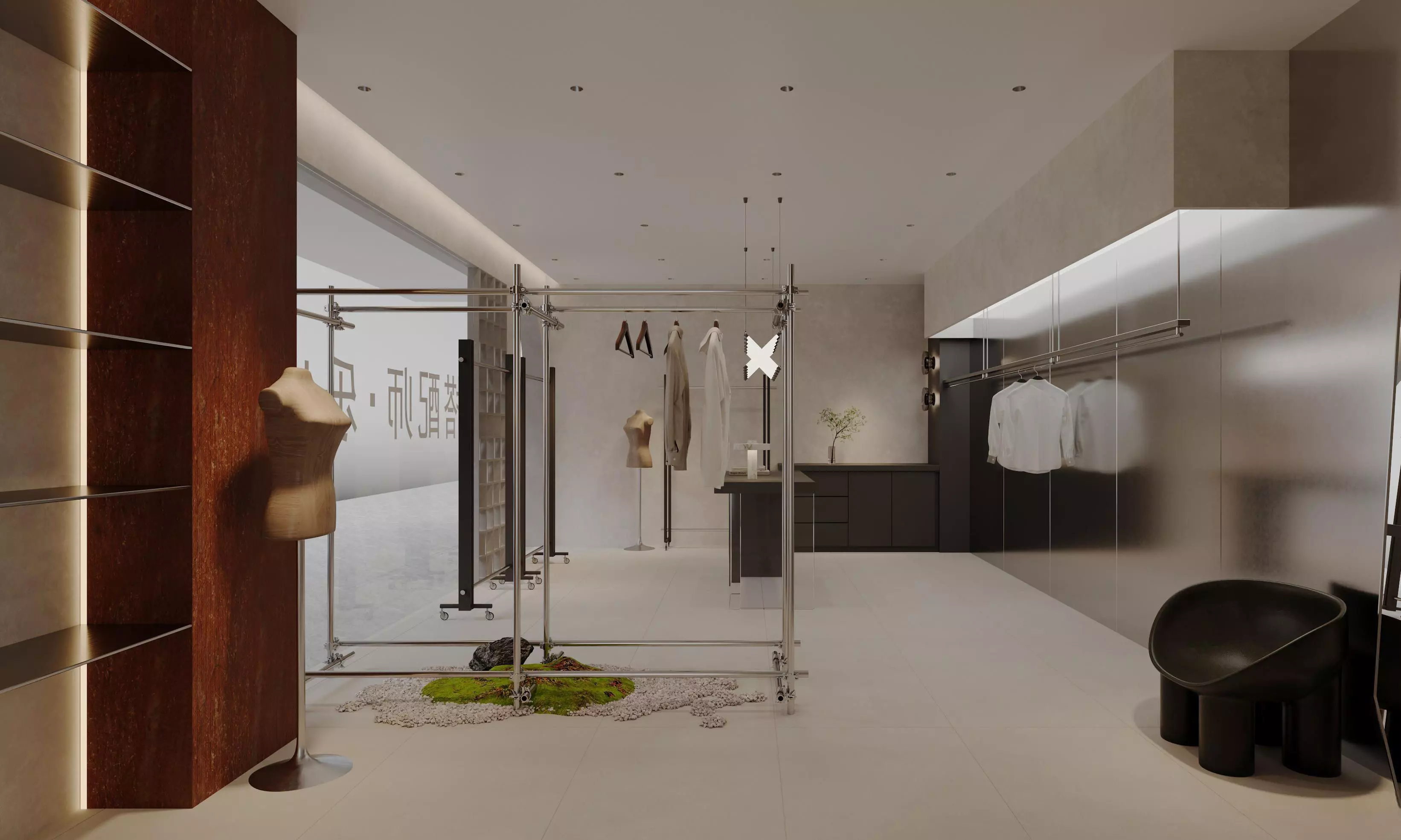 clothing store interior  3D model_0