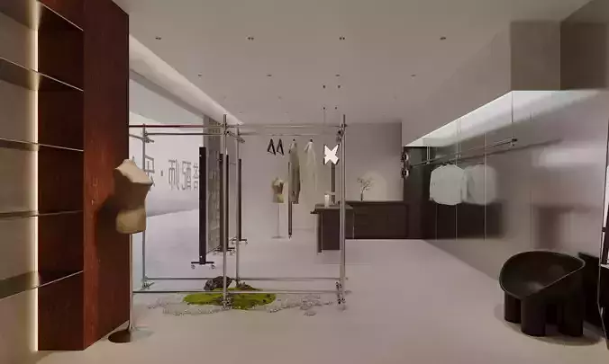 clothing store interior 
