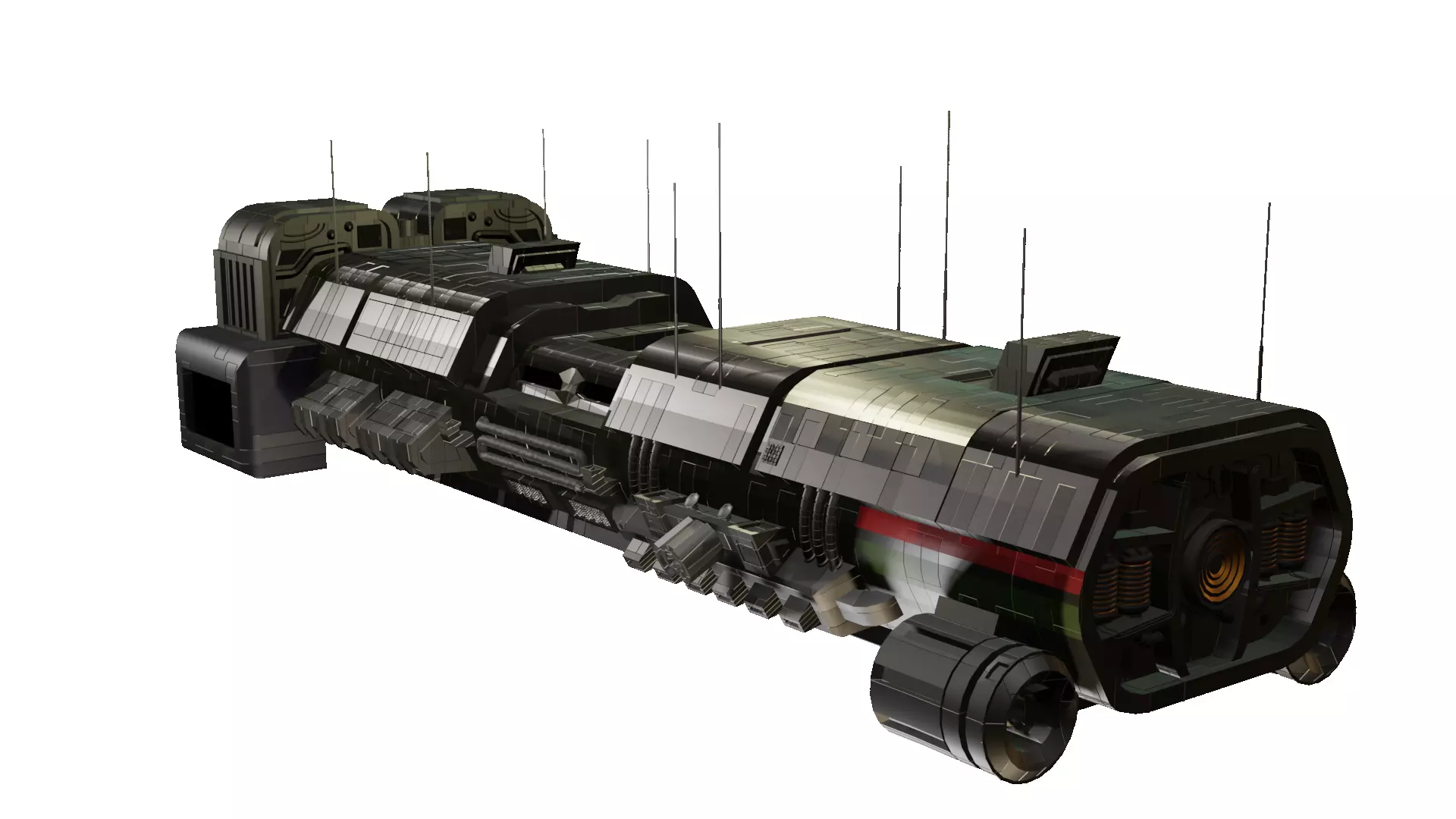 mantis Spaceship 3D model_0