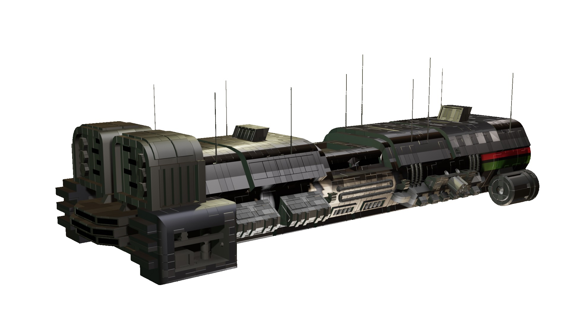 mantis Spaceship 3D model_1