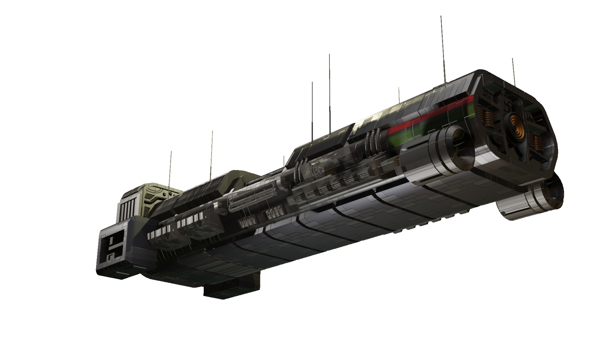 mantis Spaceship 3D model_2