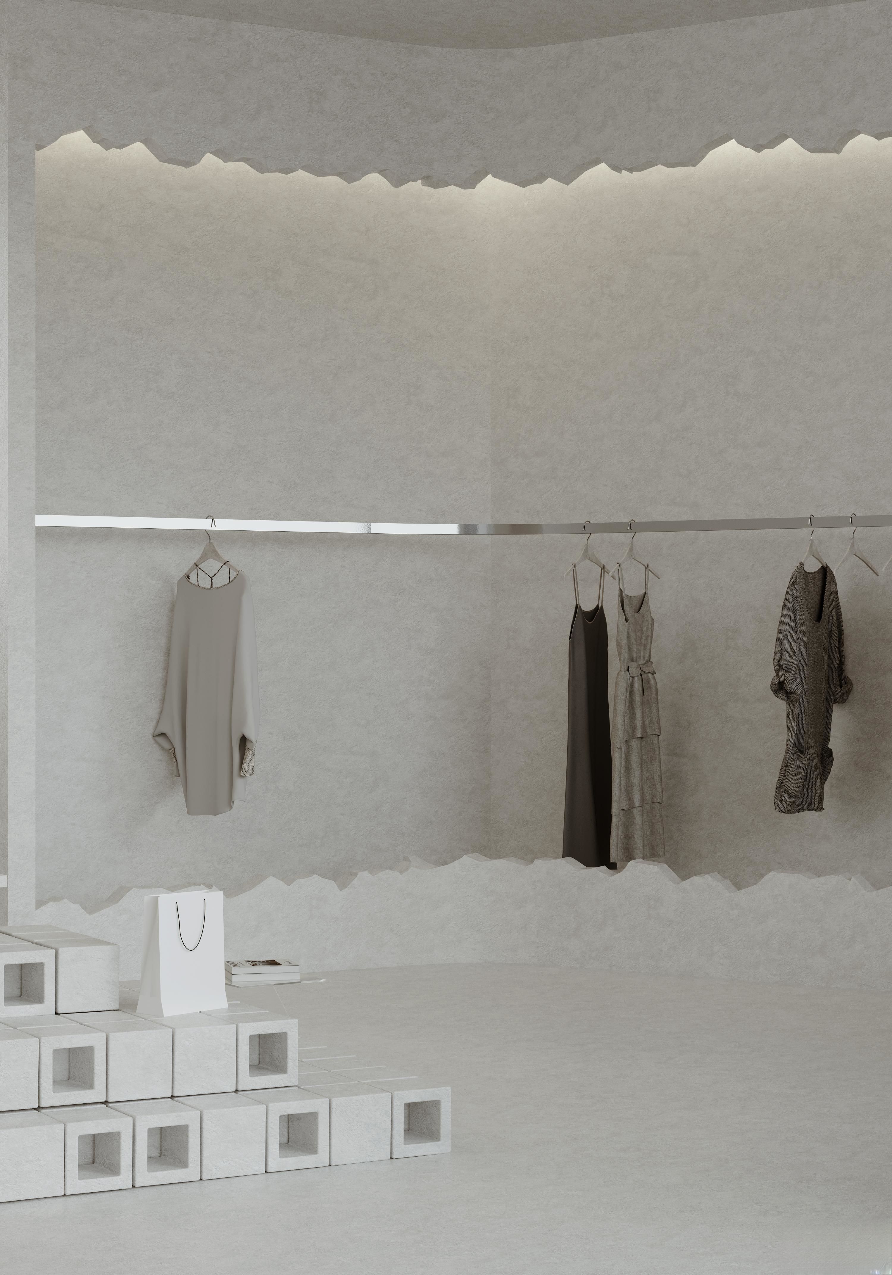 clothing store interior  3D model_1