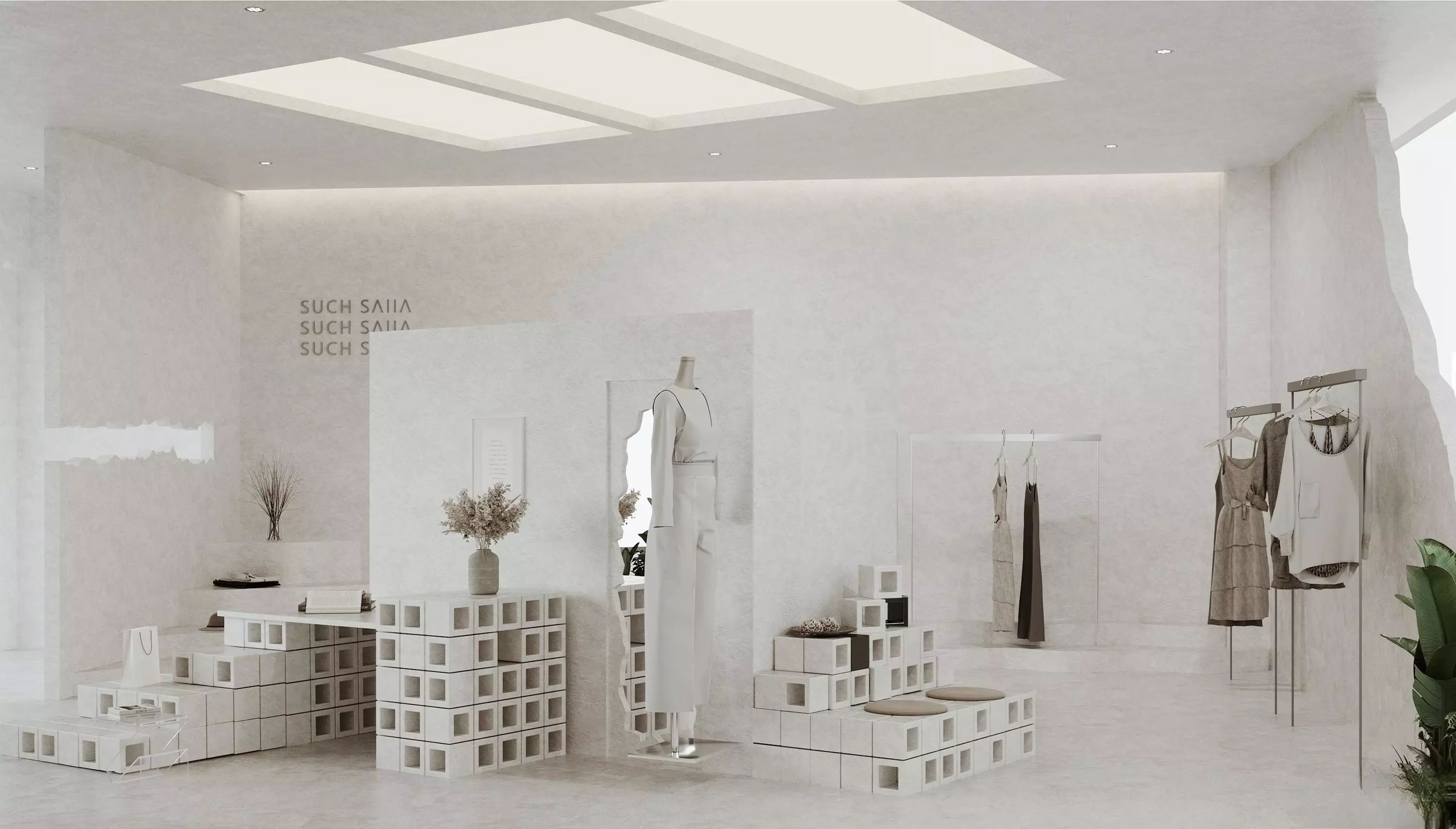 clothing store interior  3D model_0