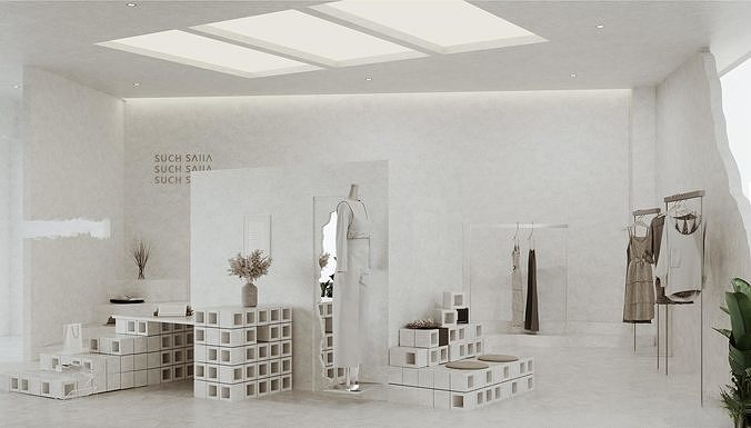 clothing store interior  3D model