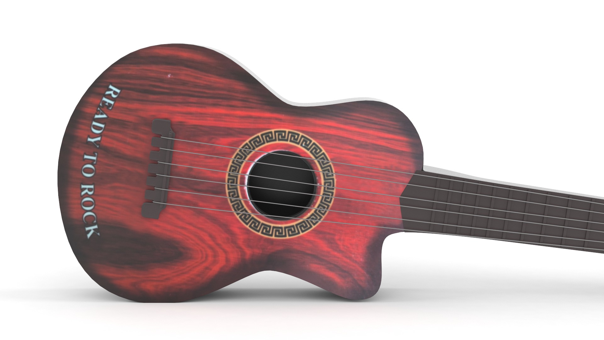 Toy Acoustic Guitar 3D model_4