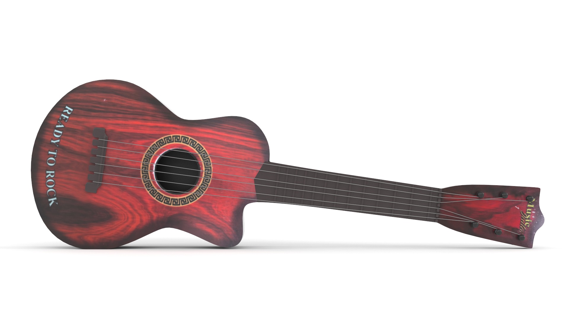 Toy Acoustic Guitar 3D model_1