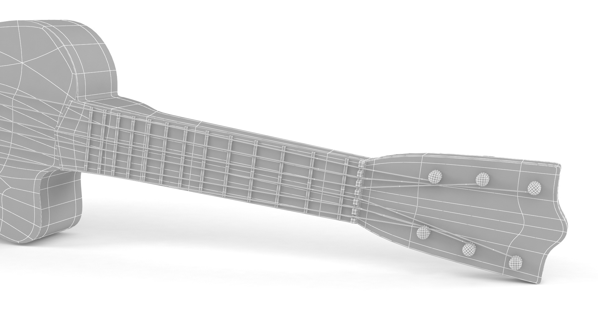 Toy Acoustic Guitar 3D model_11