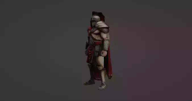 Spartan Warrior 3D Character Model 3D model
