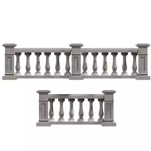 Concrete Balustrade 3D print model