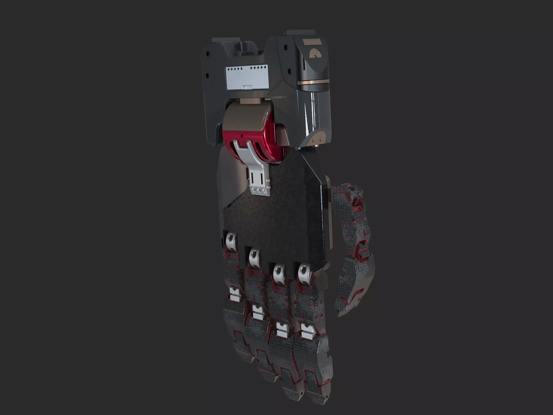 hand robotic scifi part vol4 3D model_0