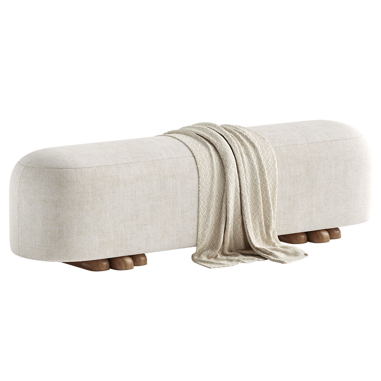 Agatha bench 3D model_1