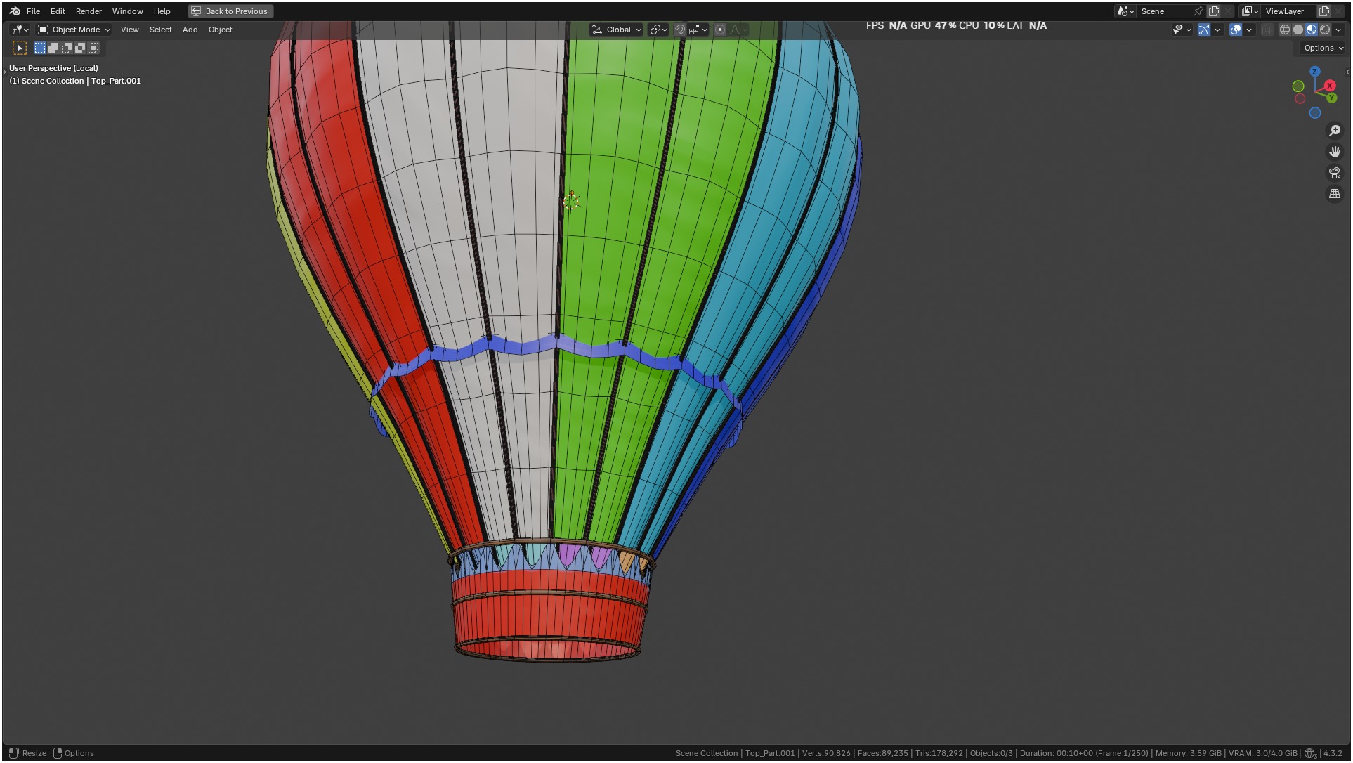 Air Balloon 3D model_54
