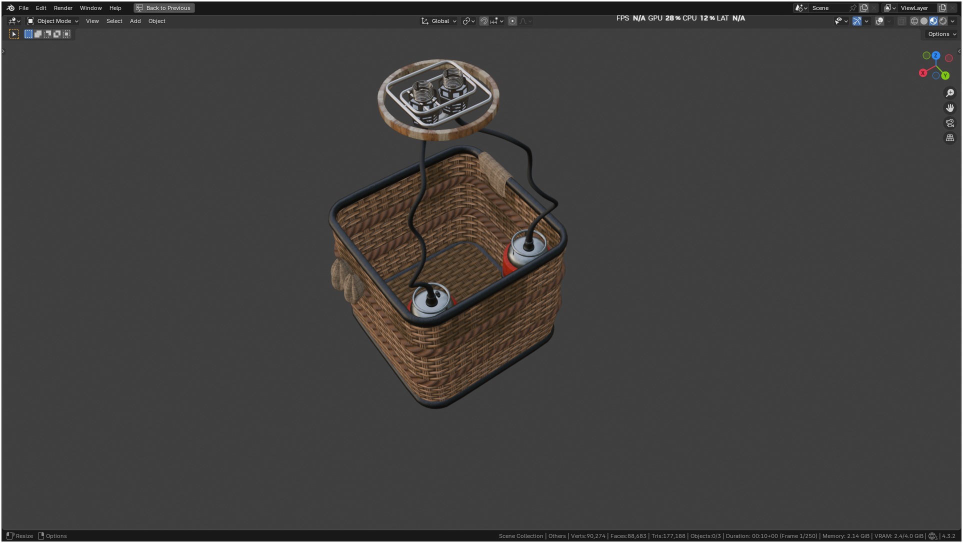 Air Balloon 3D model_22