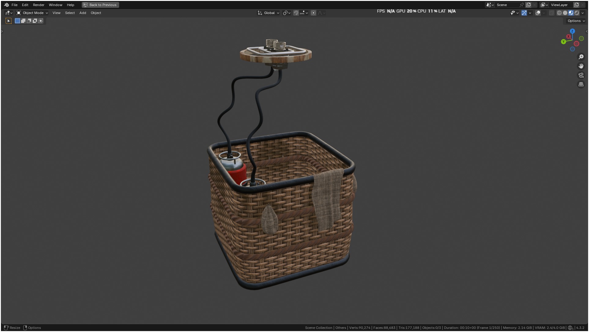 Air Balloon 3D model_58