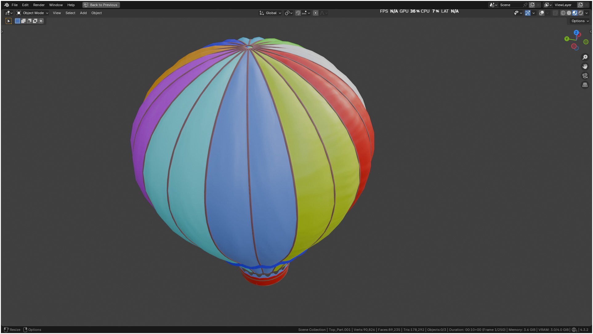 Air Balloon 3D model_87