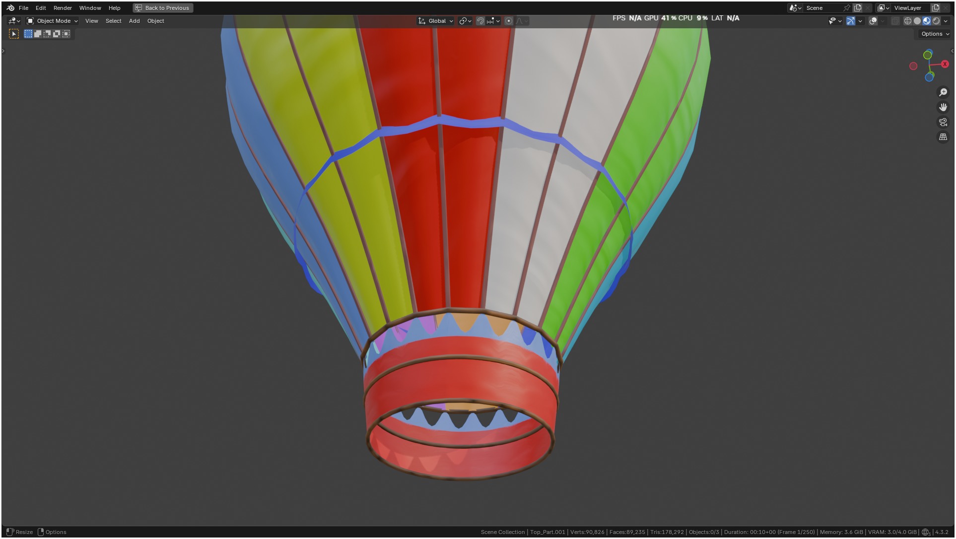 Air Balloon 3D model_68
