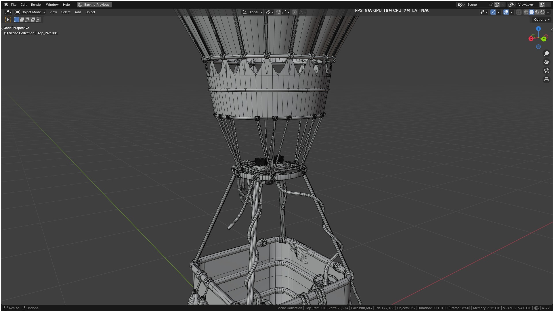 Air Balloon 3D model_30
