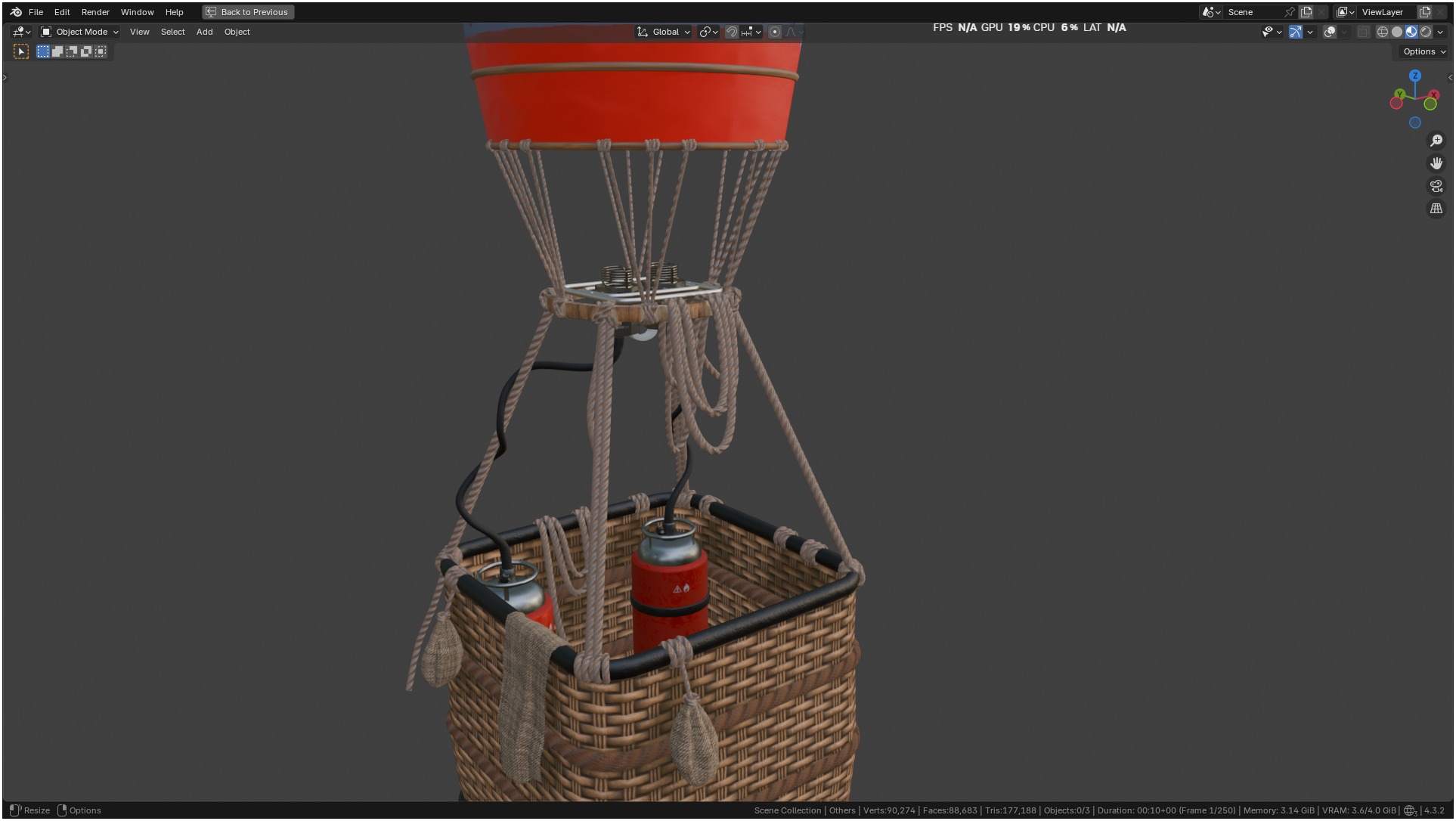 Air Balloon 3D model_31