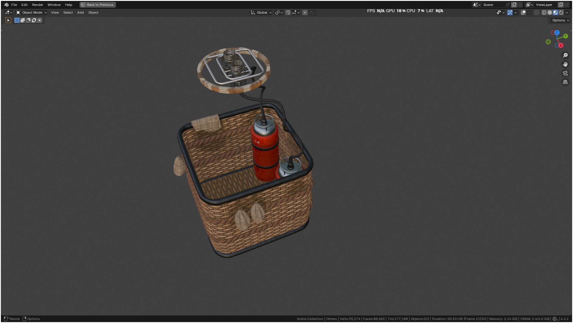 Air Balloon 3D model_20