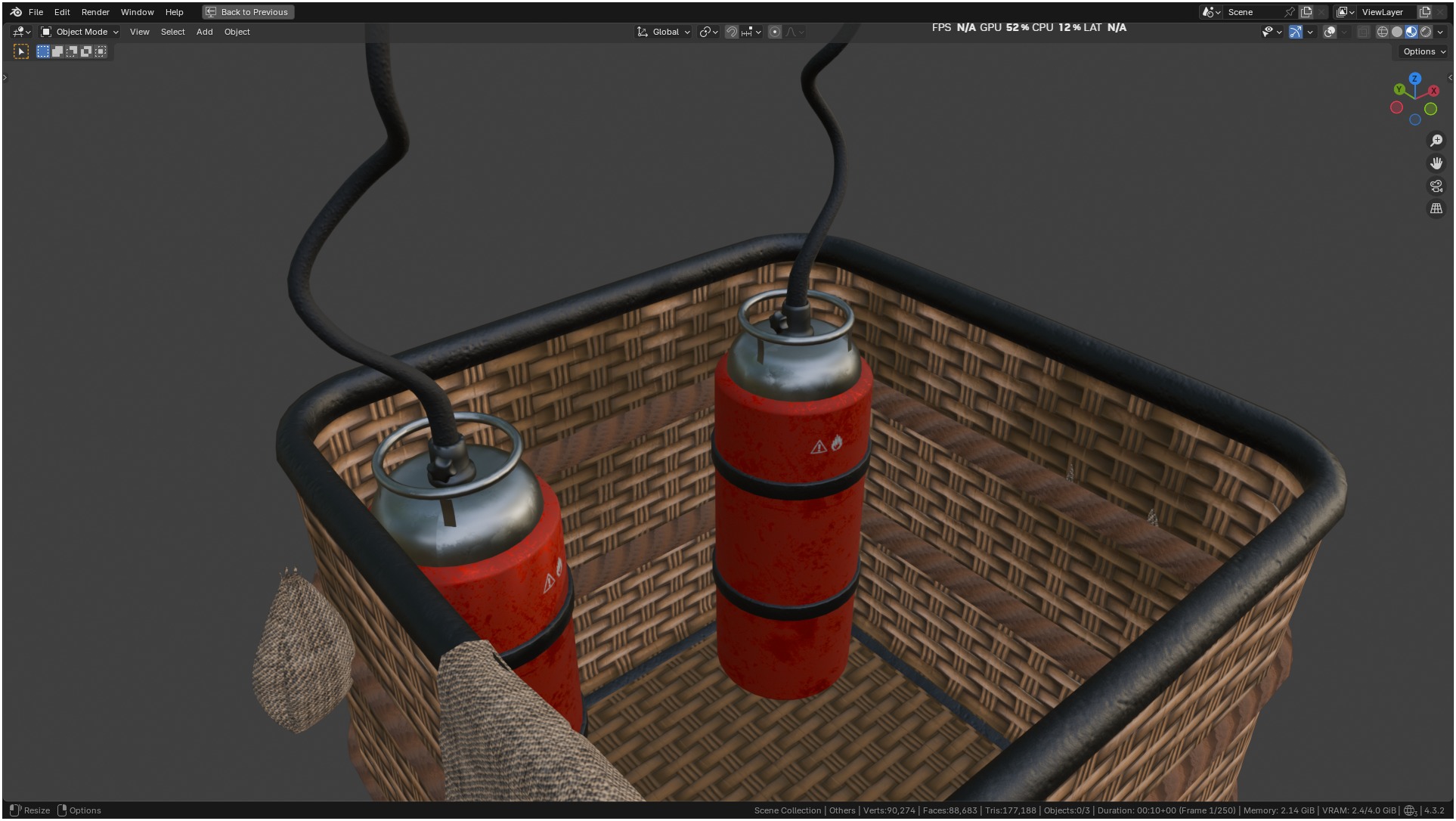 Air Balloon 3D model_21