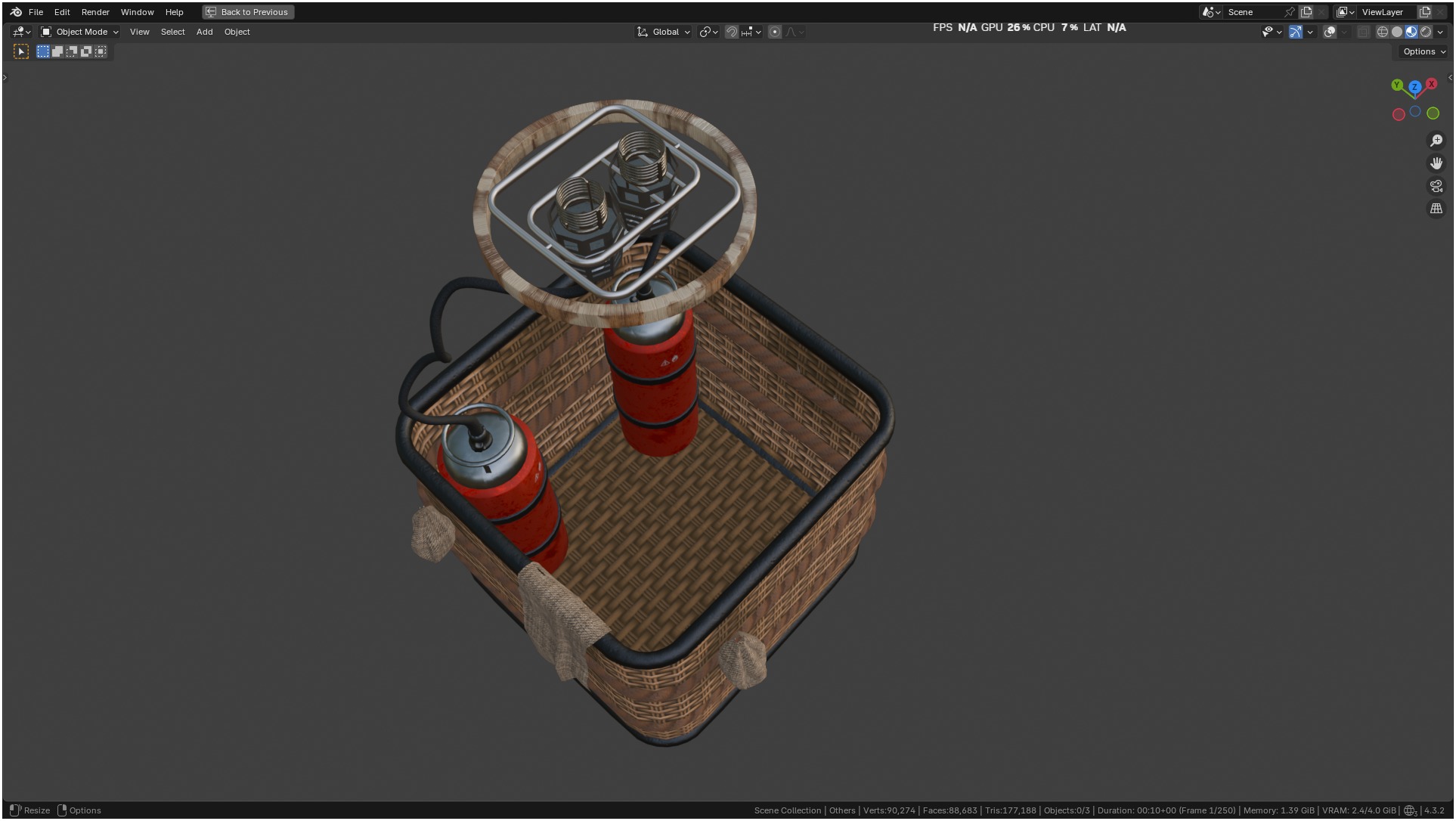 Air Balloon 3D model_25