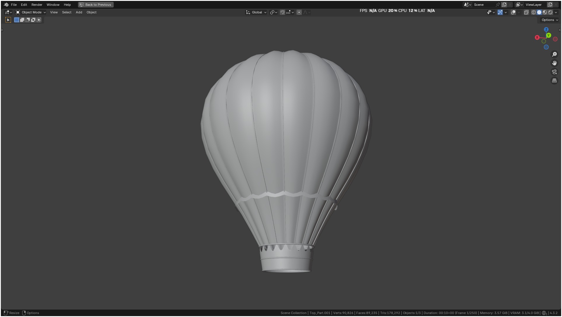 Air Balloon 3D model_37