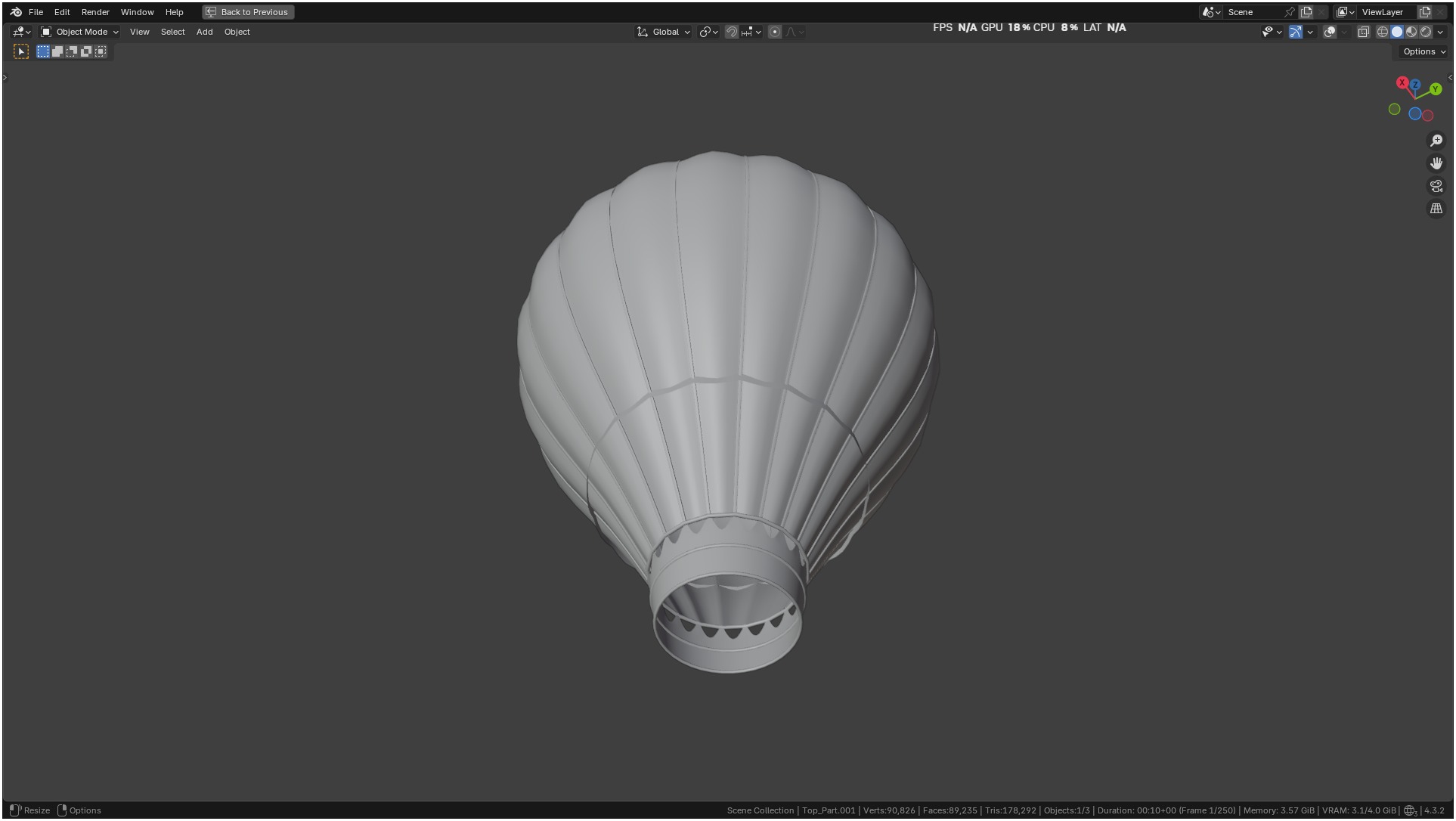 Air Balloon 3D model_38
