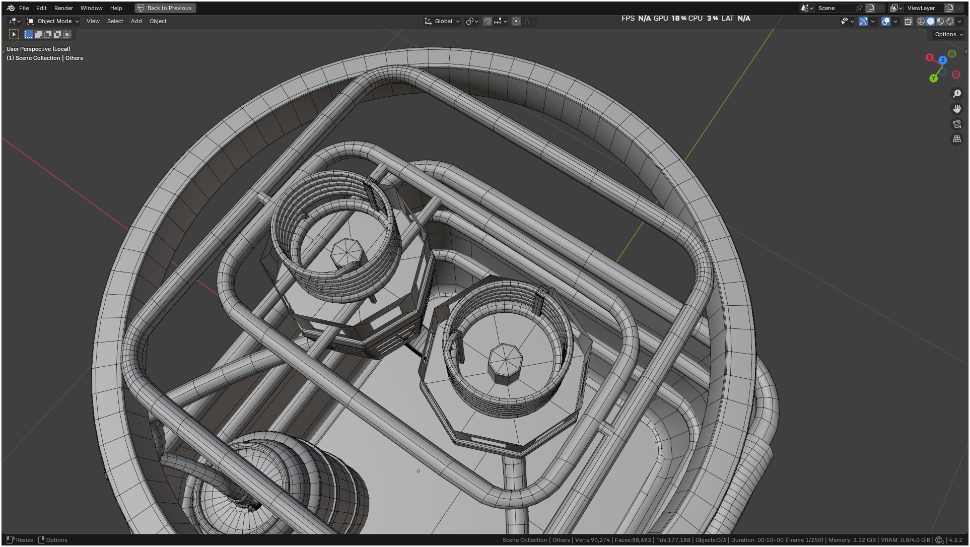 Air Balloon 3D model_100