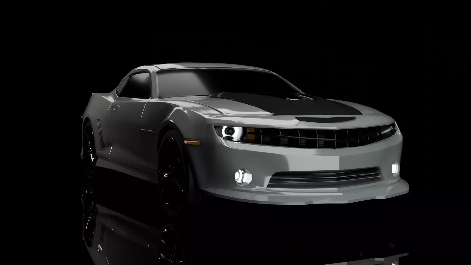 Camaro car 3D model_0