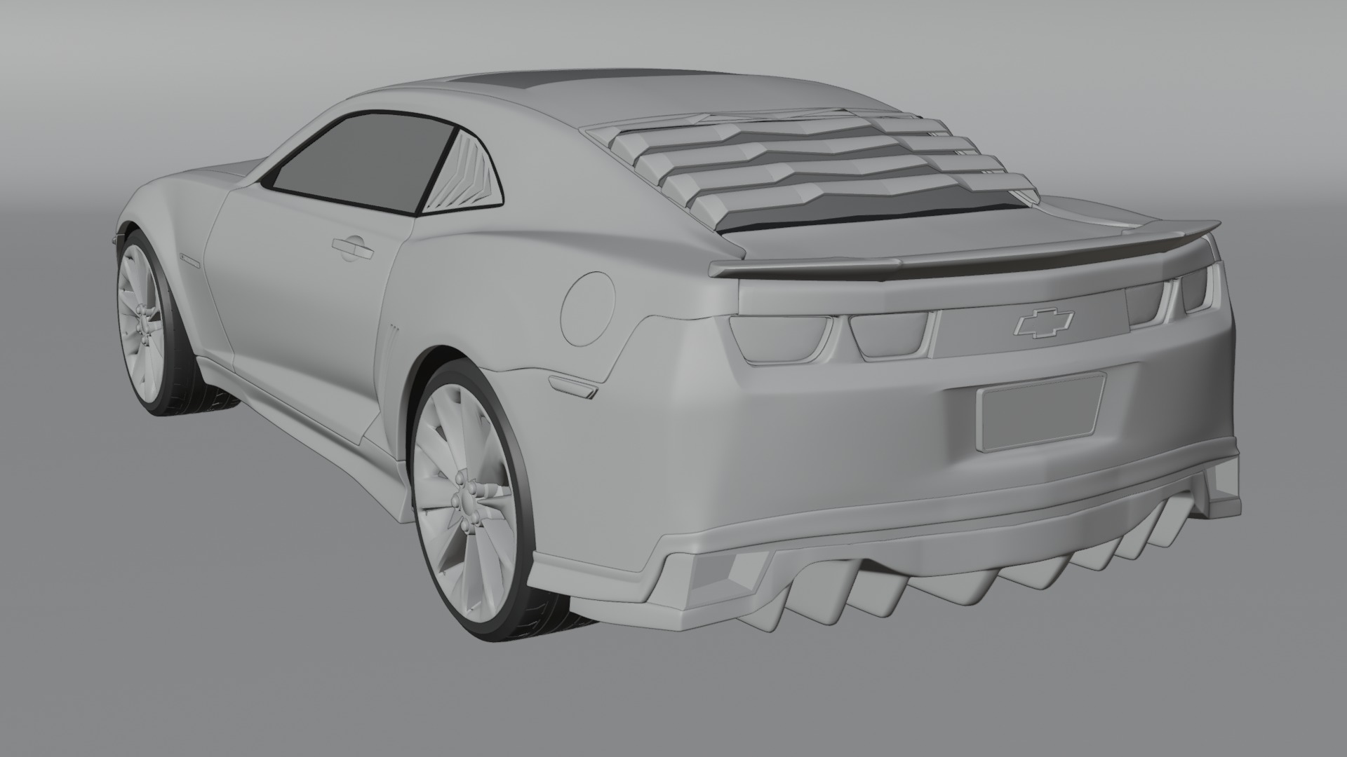 Camaro car 3D model_6