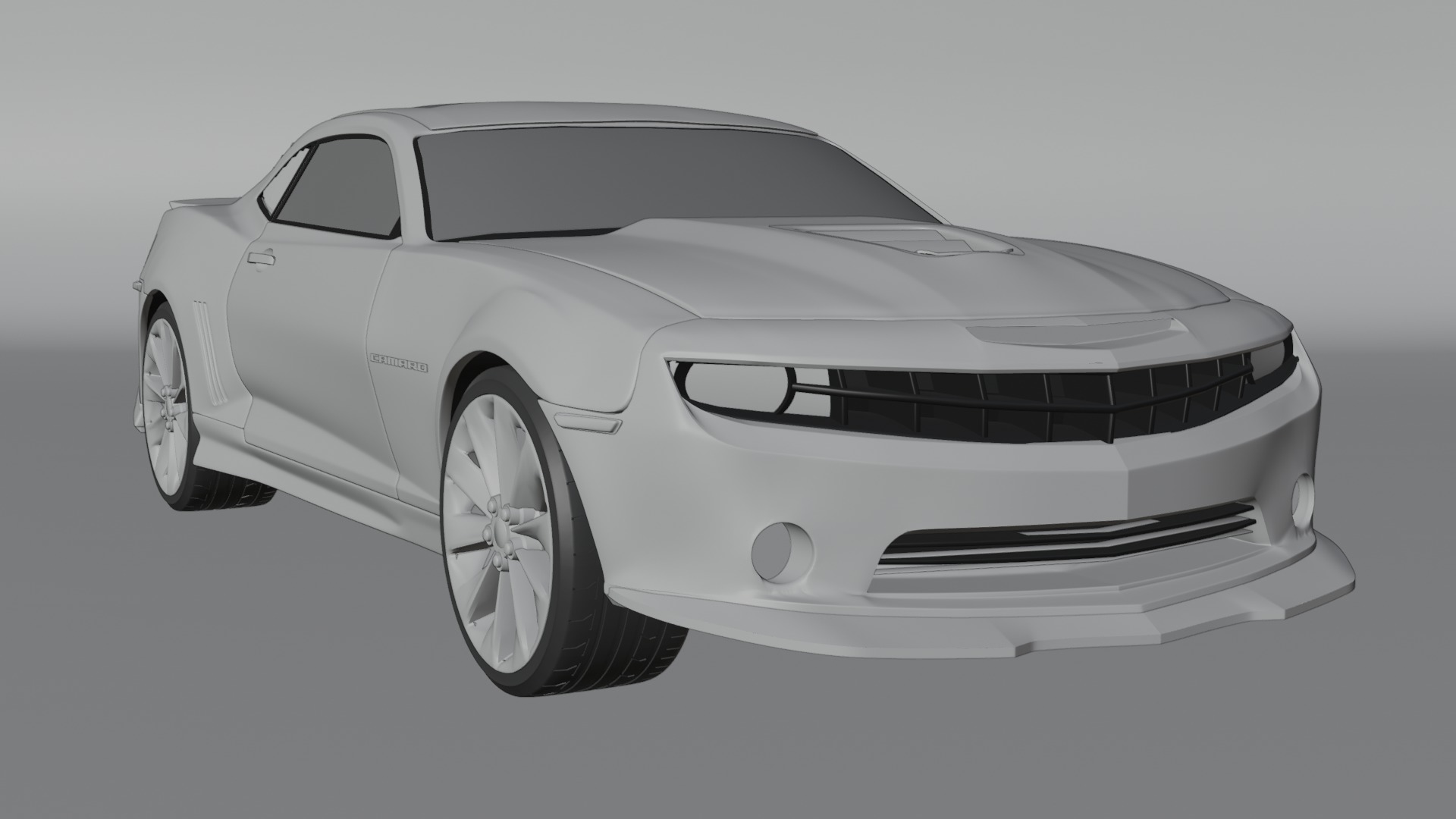 Camaro car 3D model_9