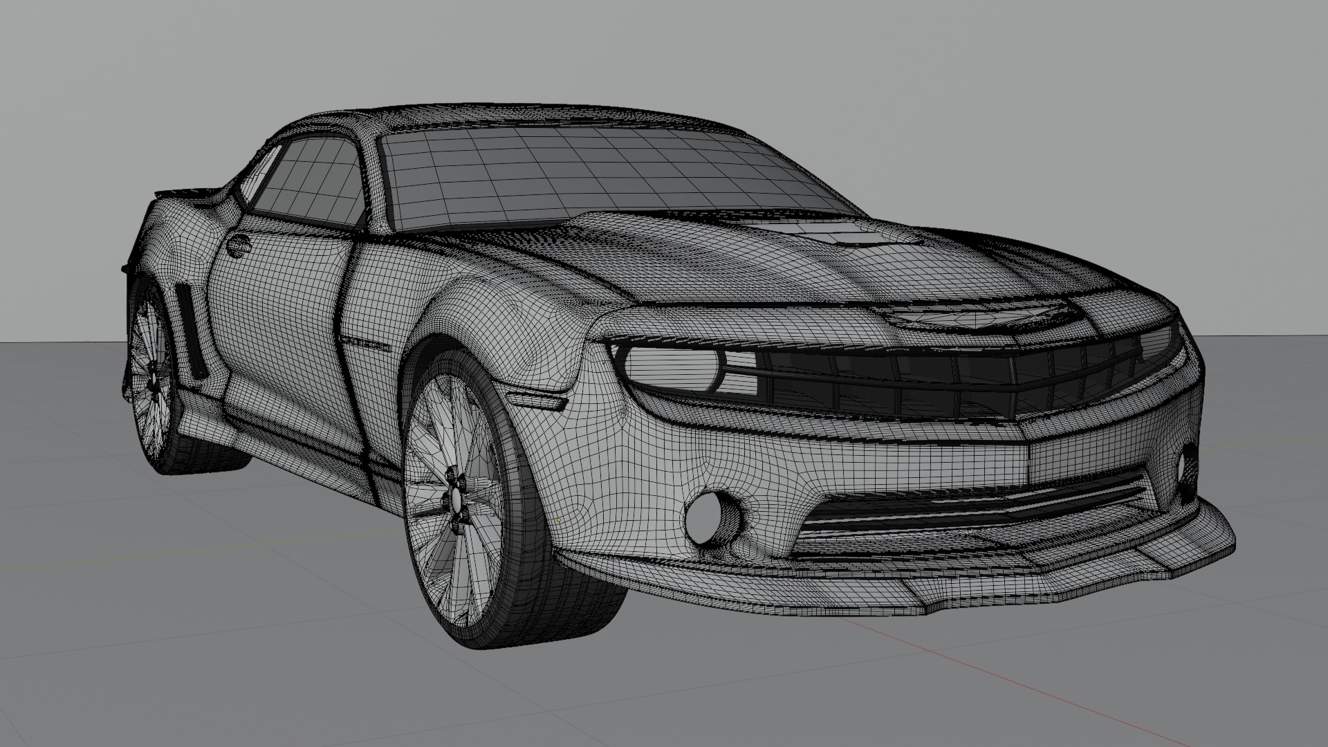 Camaro car 3D model_10