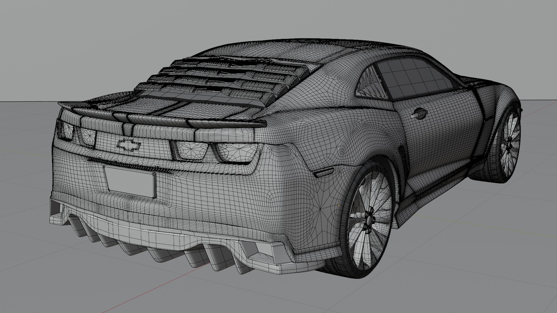 Camaro car 3D model_14