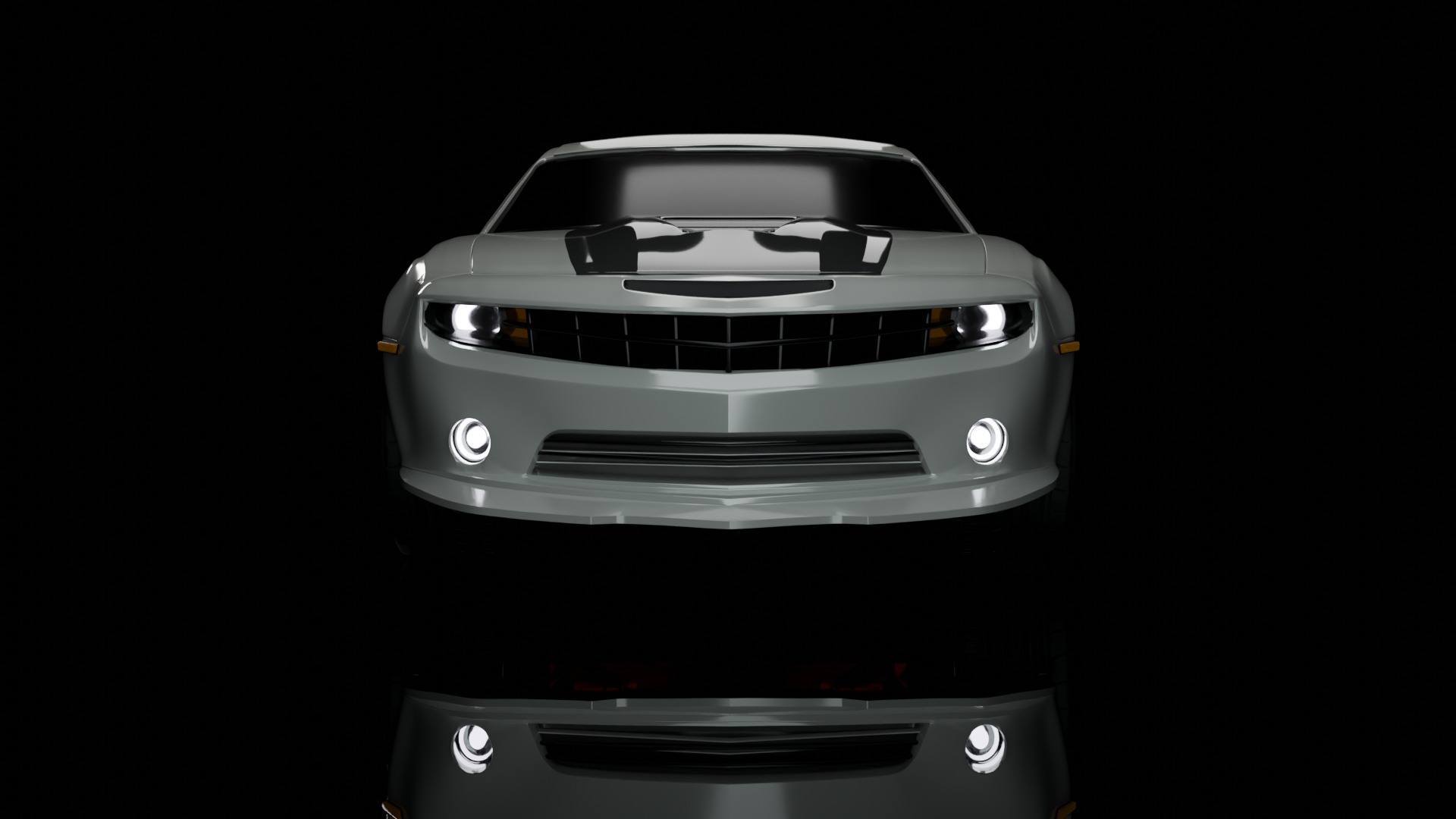 Camaro car 3D model_1