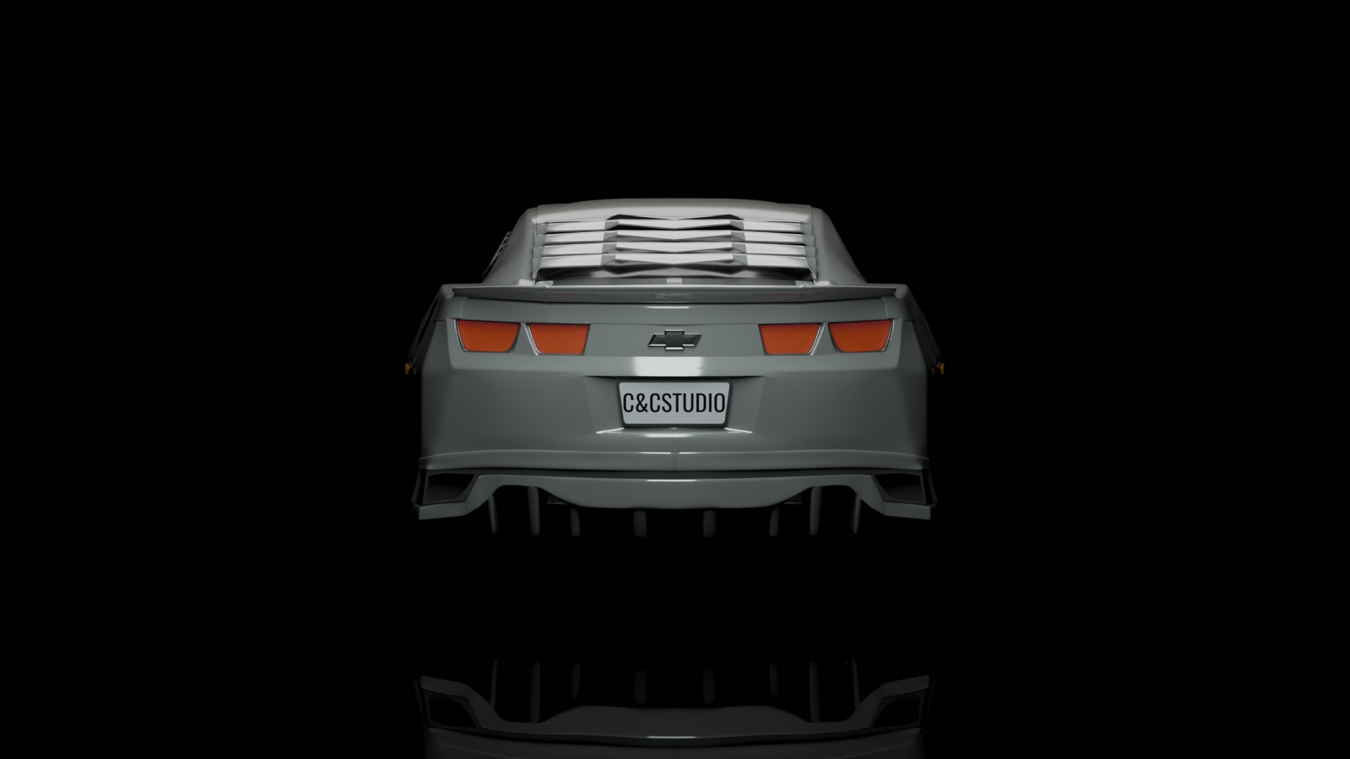 Camaro car 3D model_3