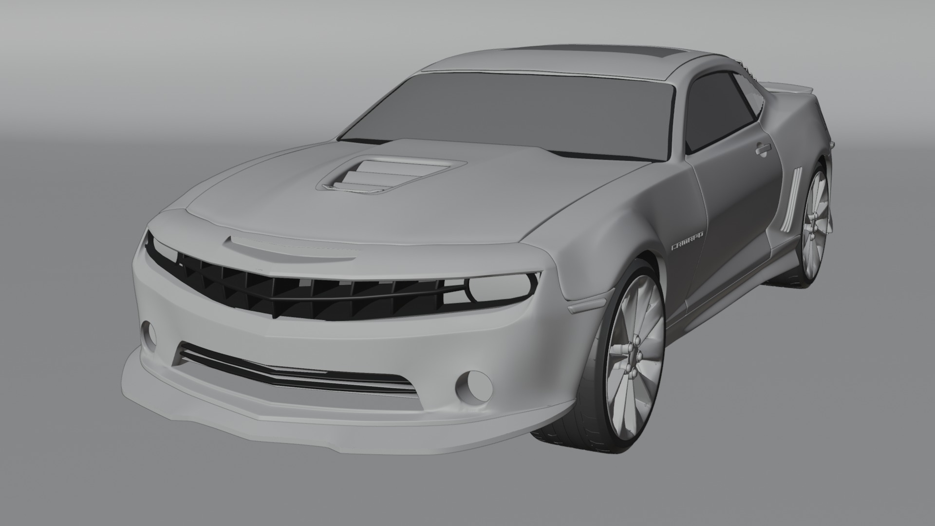 Camaro car 3D model_5