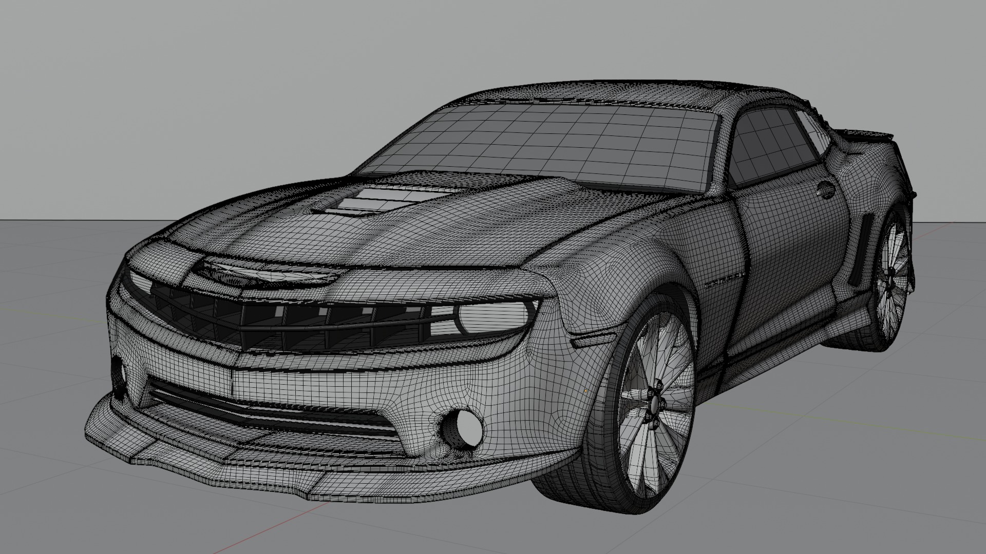 Camaro car 3D model_12