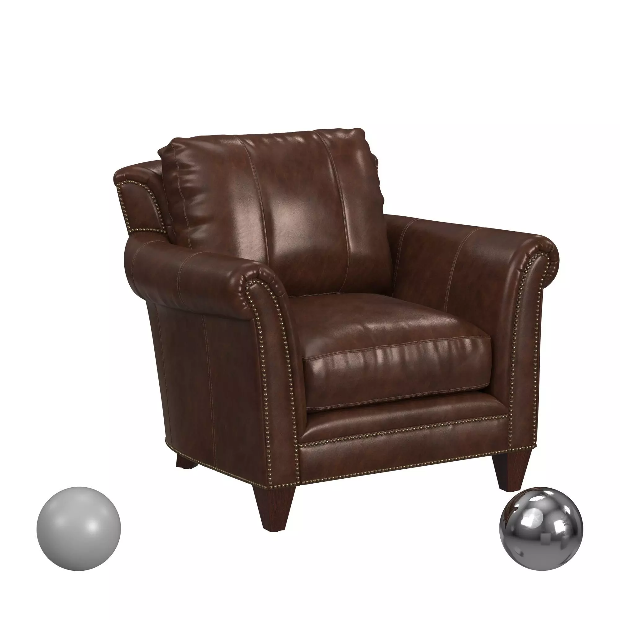 Bradington-Young Richardson Stationary Chair 8-Way Tie 3D model_0