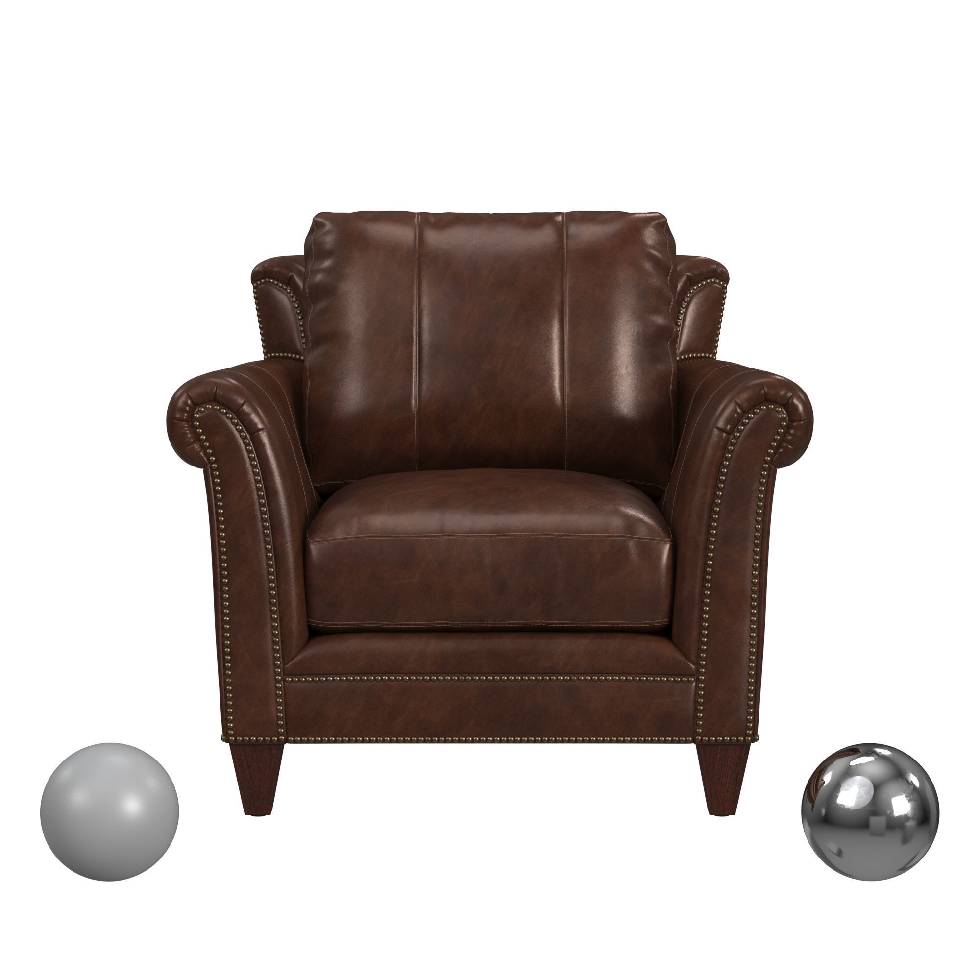 Bradington-Young Richardson Stationary Chair 8-Way Tie 3D model_1