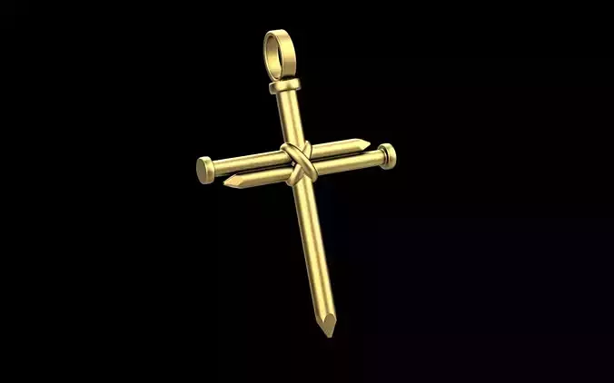 Cross pendant nail